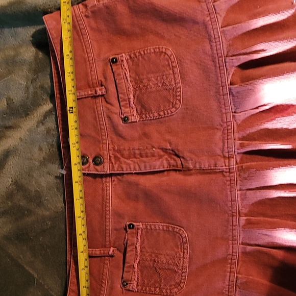 Rusty Brown Cordoroy Mini Skirt M - Picture 7 of 8